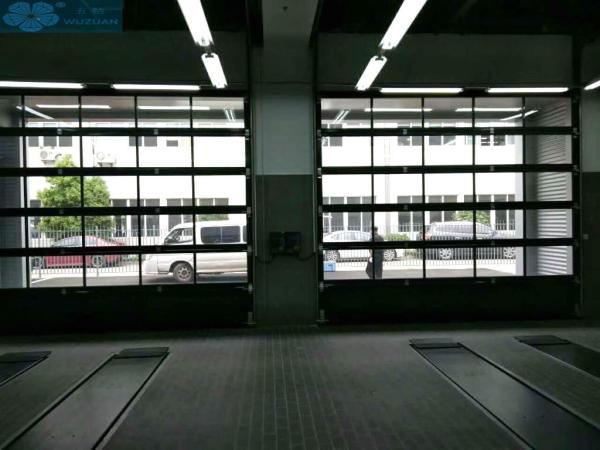 Buy cheap Transparent PC Glass Commercial Sectional Garage Doors from wholesalers