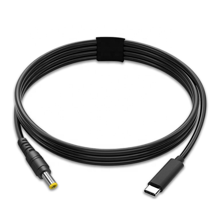 60W 20V 3A USB Type C PD Charging to DC Jack Power Adapter Cable for Laptop