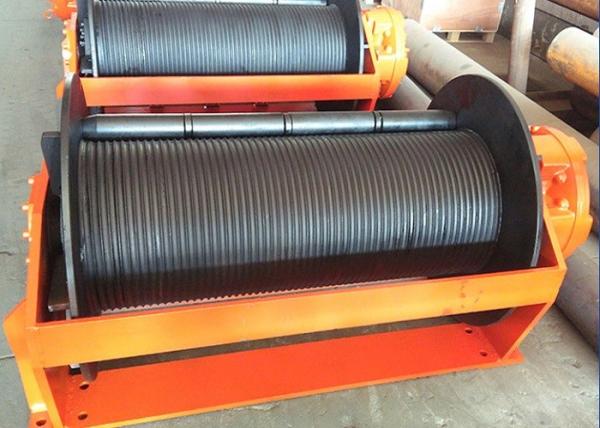 Costomized Lebus Grooves Hydraulic Winch For 10 Ton Ship Fishing In Marine