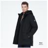 Buy cheap Parker Style Bio Down Man Coat Black Mens Casual Coats With 6 Pockets from wholesalers