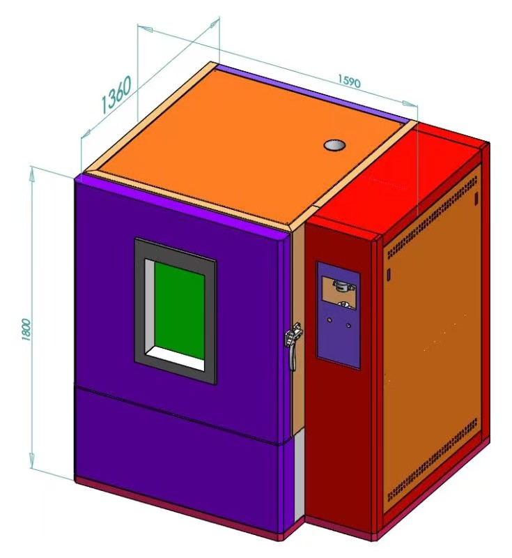 IPX9K Water Spray Test Chamber，8Mpa-10Mpa IPX9K Test Equipment