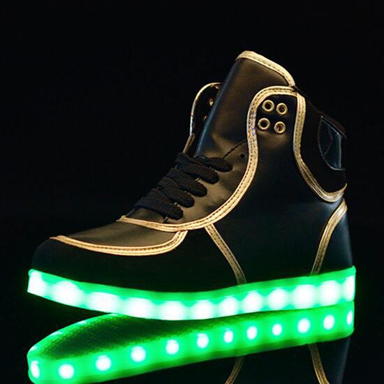 Buy cheap Remote Control Gold Light Up Shoes , Light Up Tennis Shoes For Adults from wholesalers