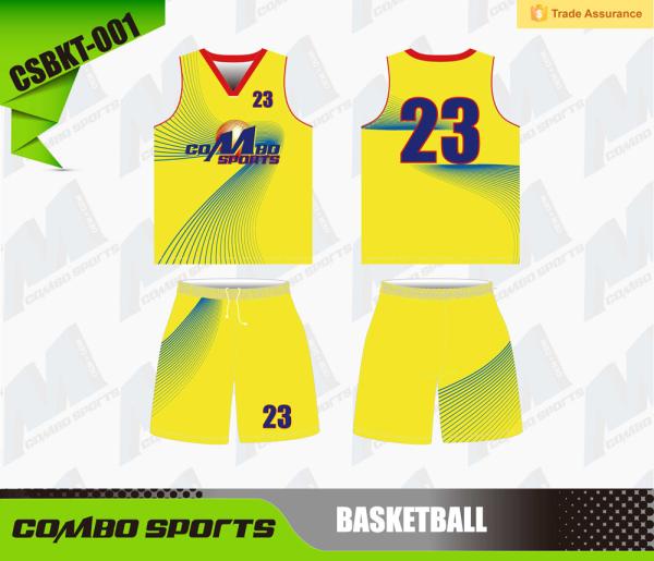 Buy cheap 175gsm Basketball Team Uniform Top And Shorts Digital Sublimation from wholesalers