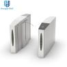 Buy cheap 30 People / Minute 304 Stainless Steel Cabinet Optical Flap Barrier Turnstile Card Reader from wholesalers