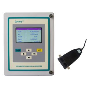 data logger area velocity open channel ultrasonic flow meter doppler effect