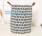 Large Foldable Waterproof Canvas Toy Storage Basket,manufacturer 100%cotton