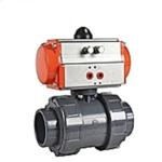 2 Way Full Port UPVC Electric Ball Valve Motor Operated Plastic True Union Ball