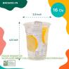 Buy cheap 24oz PLA Eco-Friendly Cup With Lid 100% Compostable, Disposable Party Cups Transparent Disposable 8oz 12oz 16oz from wholesalers
