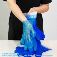 Buy cheap Custom Packaged Food Grade Premium Disposable Blue Poly Disposable Gloves With product