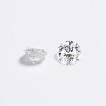 Highly Modified Lab Created White Diamonds Round Non Fluorescence