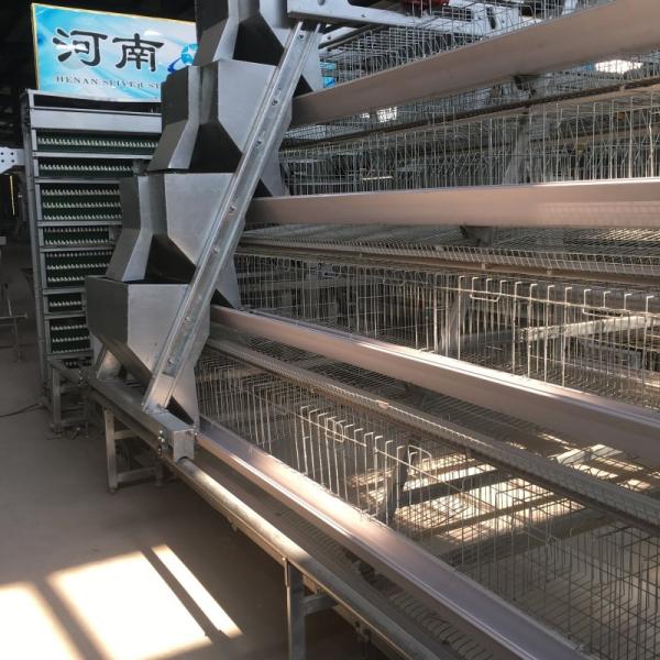 Egg Laying Battery Chicken Cage System Poultry Farm A Type Galvanized Layer 384