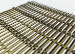 3m Length Antique Brass Architectural Stainless Steel Mesh For Wall Cladding