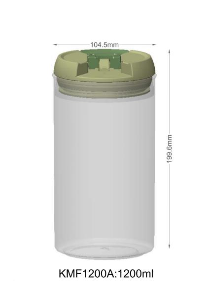 Buy cheap Silicone AS / ABS 1200ml ODM Color PET Plastic Bottle Food Grade from wholesalers