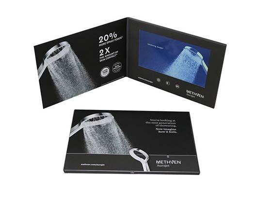 Buy cheap high resolution 7 inch LCD video mailer,video in print card, video brochure card shenzhen supplier from wholesalers