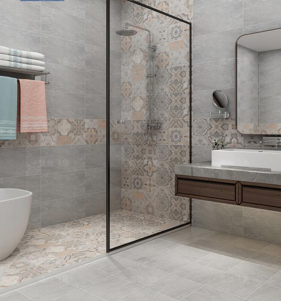 Buy cheap Office Decor Mix Color 3% Porcelain Floor Tiles Carpet from wholesalers