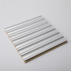 Wholesale Damask Pattern WPC Laminated Fluted Flat Wall Solid Panel for Interior Decoration Fence from china suppliers
