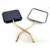 Buy cheap Gold Plated Motorcycle Rear View Mirrors Square Shape For Steet Motorbikes from wholesalers
