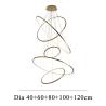 Buy cheap Cicle Chandelier Loft in the Hall Living Dining Room Gold Staircase Ring Pendant light(WH-NC-67) from wholesalers