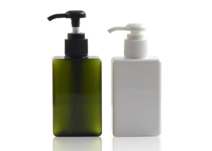 250ml Square PET Bottle With Lotion Pump For Cosmetic Packaging