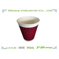 Buy cheap Paper Hot cups for Hot Drinking , Ripple Paper Coffee Cups with Well-know Brand product