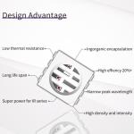 Wholesale SMD5050UYFIR SERIES 0.5w LED Chip 585-595nm 840-850nm 80-100mW for