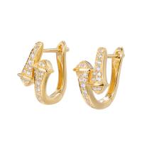 Buy cheap Meaningful Love 18K Gold Diamond Earrings 2.4g Three-Color Optional Souvenir product