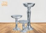 Buy cheap High Foot Silver Leaf Fiberglass Flower Plates Modern Flower Pots Cup Shape from wholesalers