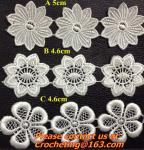 Golden Venise Lace Trim Flower Motif Ribbon Crafts