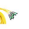 Buy cheap G657A2 OM3 96 Core MPO Fiber Optic Cable Multi Mode Yellow For FTTH from wholesalers