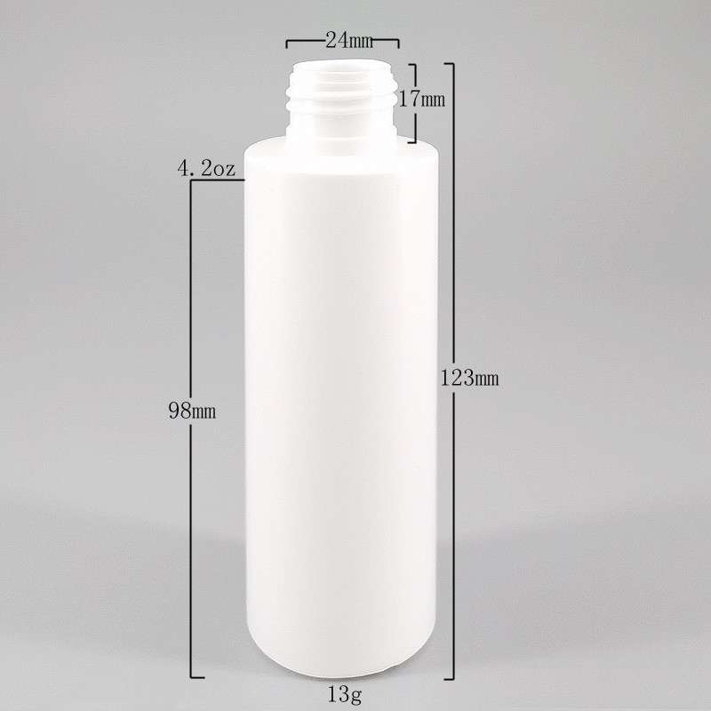 Cylinder Plastic Spray 120ml 4oz Cosmetic Lotion Bottle