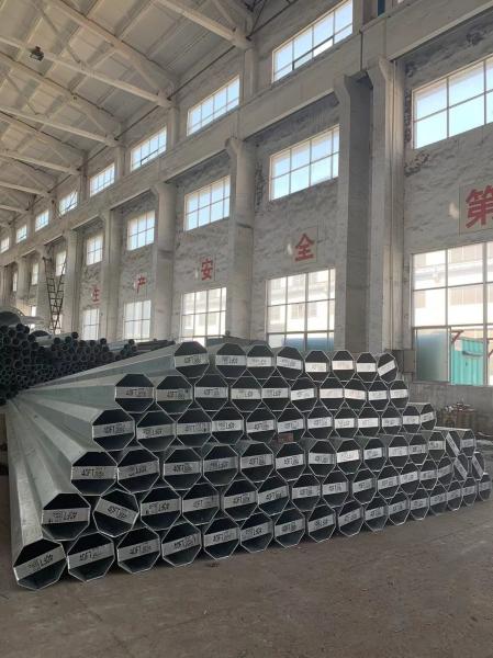 Buy cheap Low Voltage Electrical Octagonal Power Pole Hot Dip Galvanized 3mm 40ft from wholesalers