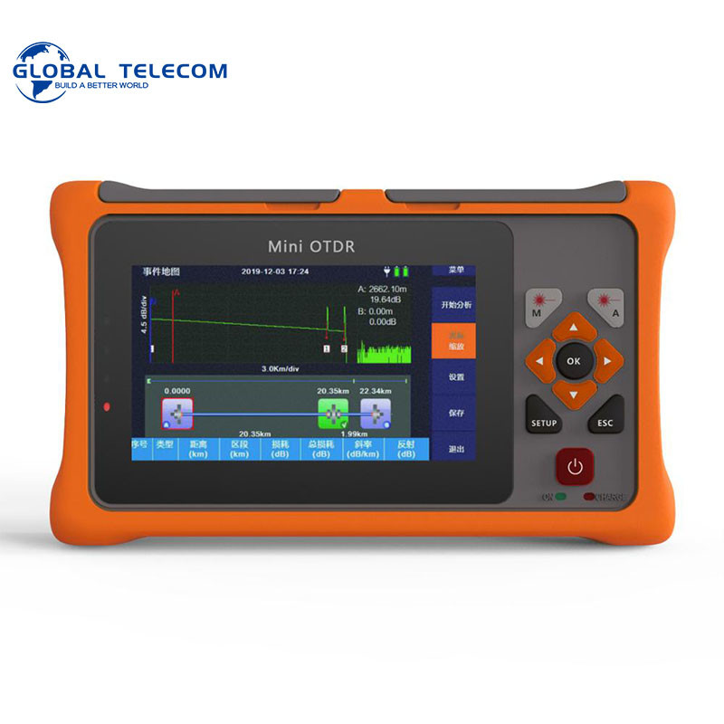 Single Mode Mini Ftth Otdr intelligent For RJ45 Cable Testing