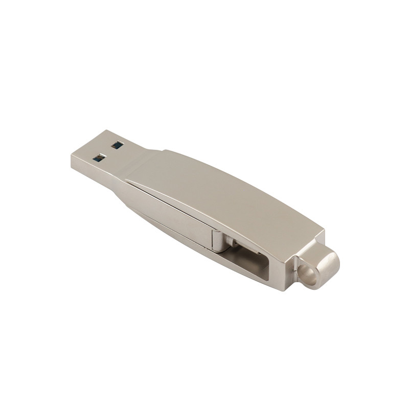 Body Silver Matt Fast Speed Type C USB Flash Drive Passed The H2 Test EU Standrad