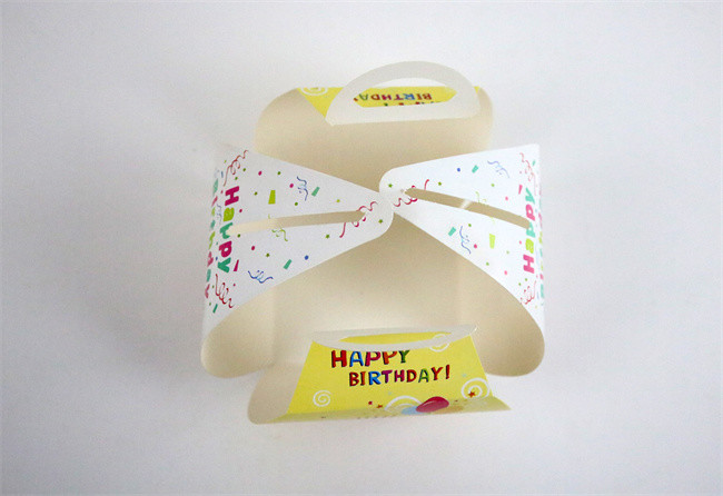 Birthday Cake Colored Cardboard Cake Box Cupcake Boxes - CUSTOM SIZES
