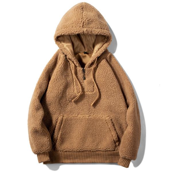 Buy cheap Winter Wool Cashmere Unisex Plain Hoodies Men'S Casual Hoodie from wholesalers