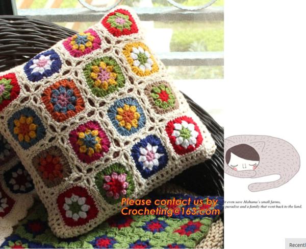 Buy cheap Crochet bed pillow Daisy hand-woven cushion covers Decorative Cushion flower cushion Weddi from wholesalers