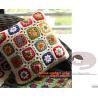Buy cheap The good hand exclusive retro handmade crochet Mori stereo flower Retro Red Edge pillow from wholesalers
