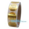 Buy cheap Die Cut Foil stamping, Waterproof Vinyl PVC Custom Logo Sticker Label, matte finish, PP label, PET sticker from wholesalers