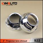 UUniversal Headlight Shrouds Mask 3.0 Inch Projector Lens Cover