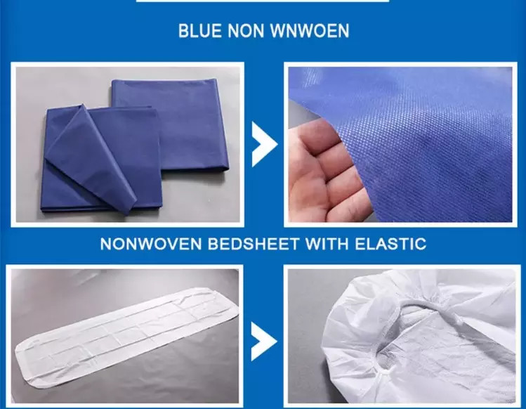 PE W60cmx100m Disposable Bed Sheets Roll Biodegradable