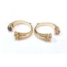 Buy cheap Plating Brass Bangle Bracelets Cuff Jewelry Garnet Stones Silver Jewelry Glitter CZ from wholesalers
