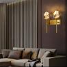 Buy cheap LED Crystal Wall Light All Copper Nordic for Bedroom Living Room gold wall sconce(WH-OR-100) from wholesalers