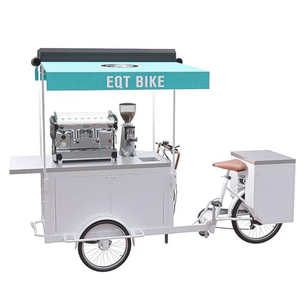 Buy cheap Commercial Tricycle Coffee Cart Pure Steel Body With Long Service Life from wholesalers