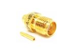 DC - 18GHz Frequency Range Straight Bulkhead Female SMA RF Connector