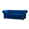 Buy cheap Vintage Blue Velvet Chesterfield Couch Sofa from wholesalers