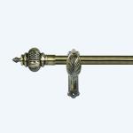 25MM Wholesale Anti-Brass Colored Curtain Rod Set Pole Classic Style Curtain