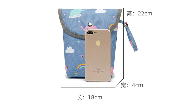 Wholesale Infant Cloth Toilet Diaper Bag Mini Waterproof Wet Dry Package for Baby Nappy Pouch Reusable Bag