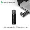 Buy cheap Customized Rechargeable USB Battery , AA 02 1.5v Type C Double Aa Rechargeable Battery from wholesalers