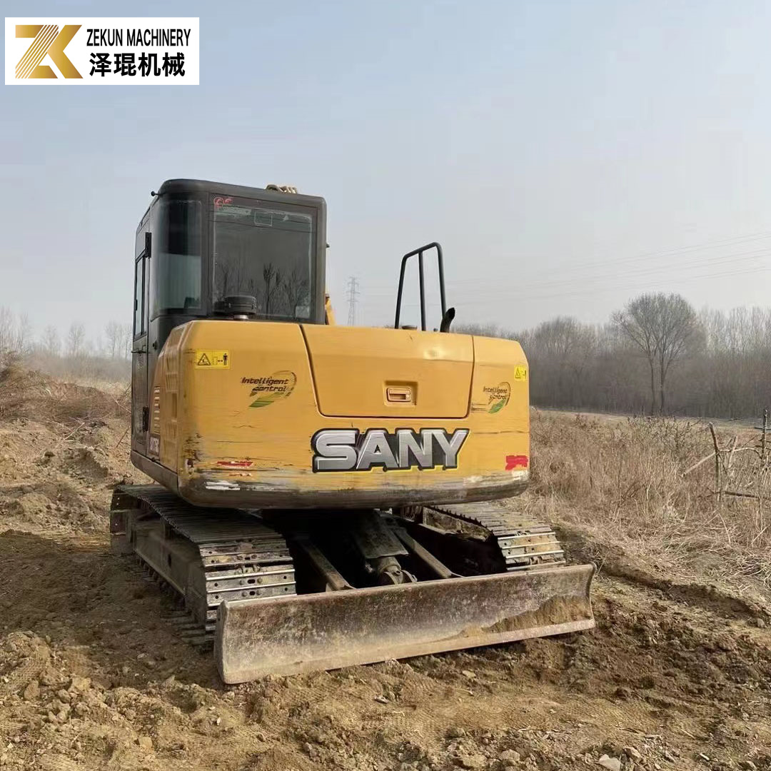 7Ton Sany SY75C Second-Hand Mini Excavator 0.3m³ for Construction