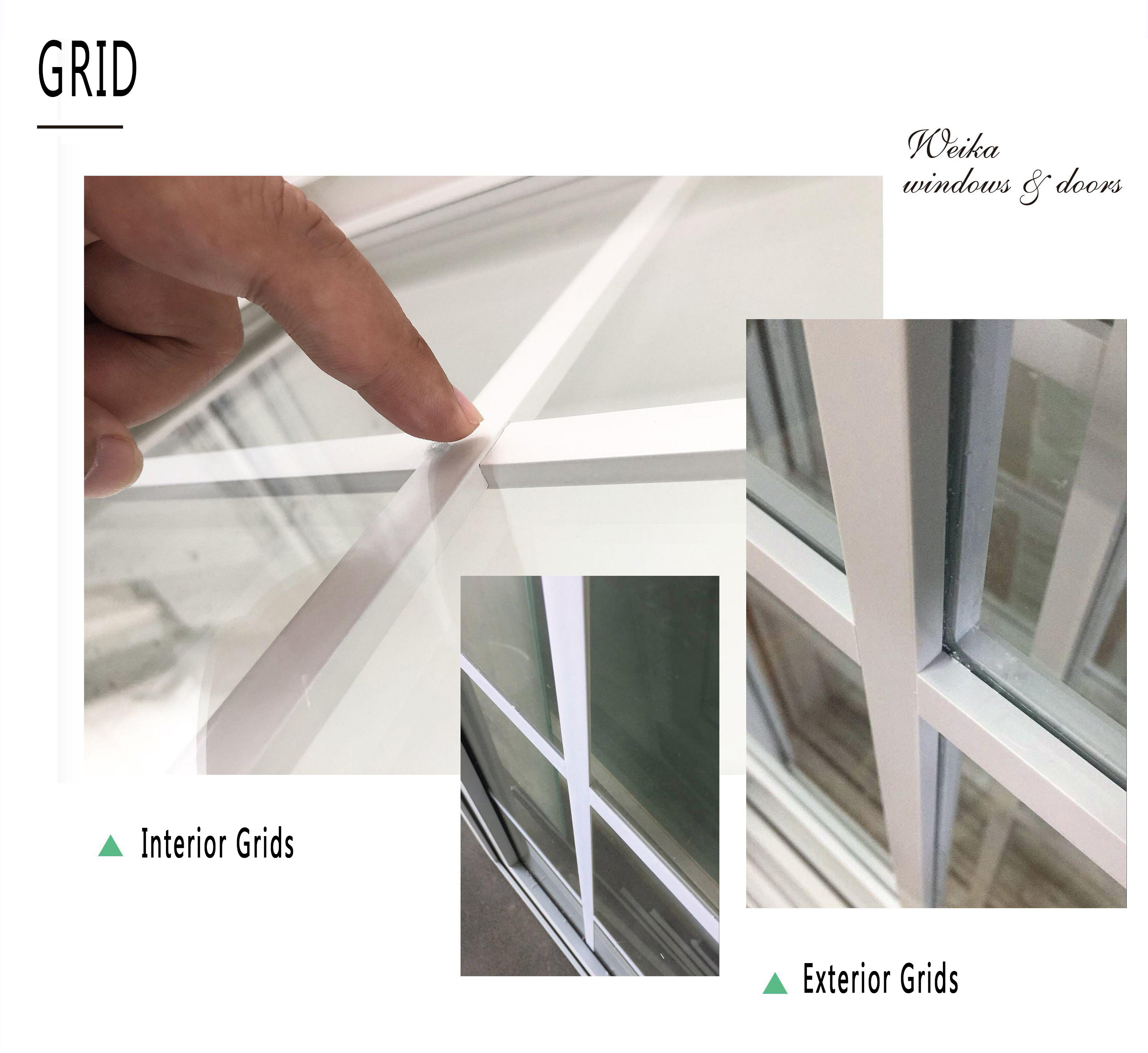 Black Sash Hung Single Pane Vinyl Windows 58mm Aluminum Alloy